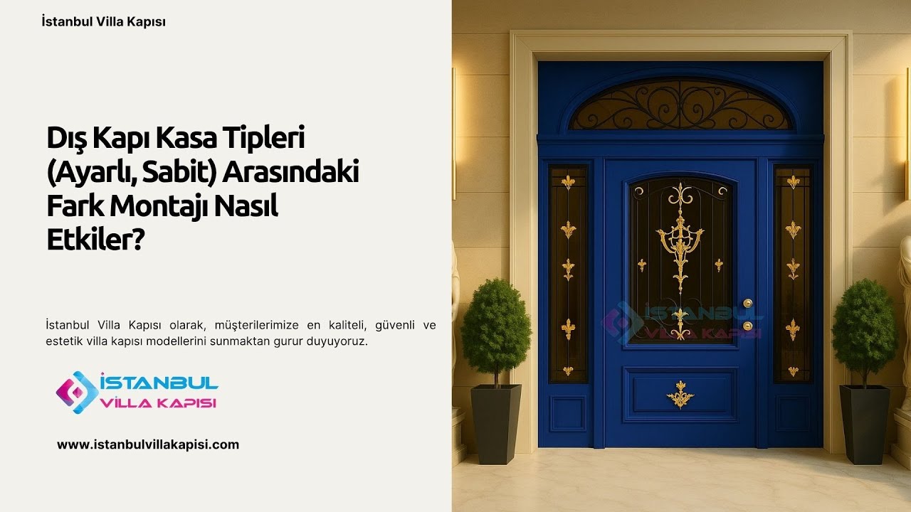 Dış Kapı Kasa Tipleri Ayarlı, Sabit Arasındaki Fark Montajı Nasıl Etkiler? #celikkapi #villakapisi