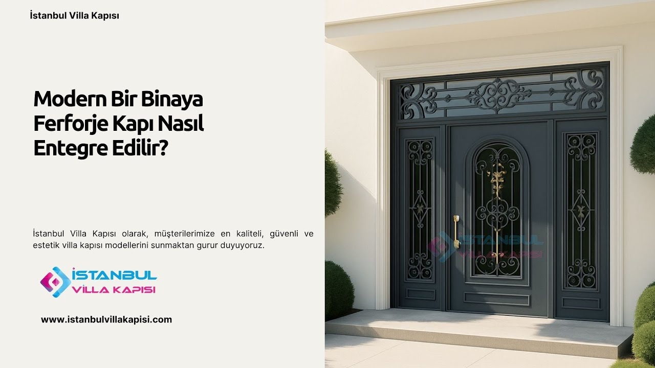 Modern Bir Binaya Ferforje Kapı Nasıl Entegre Edilir? #celikkapi #villakapisi #interiordesign