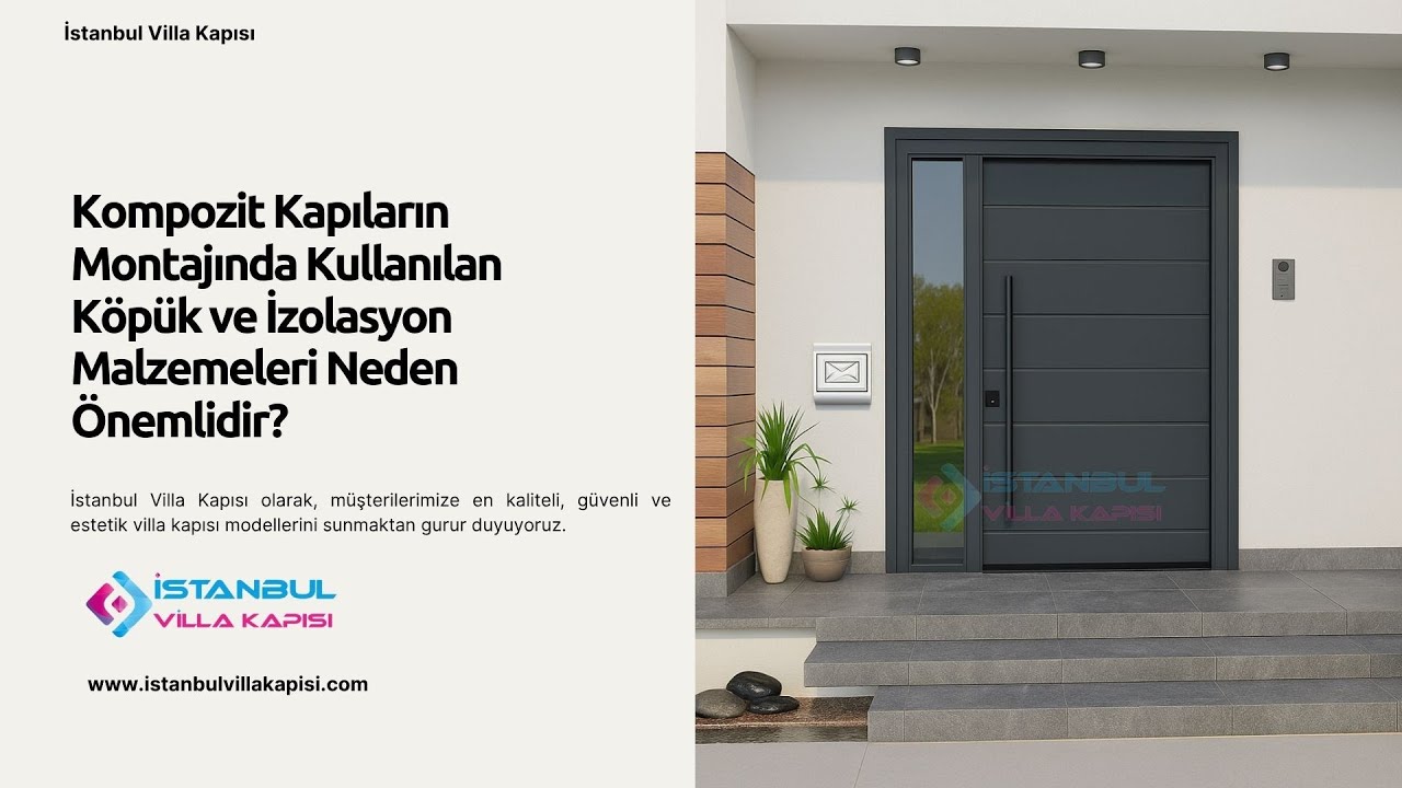 Kompozit Kapıların Montajında Kullanılan Köpük ve İzolasyon Malzemeleri Neden Önemlidir? #celikkapi