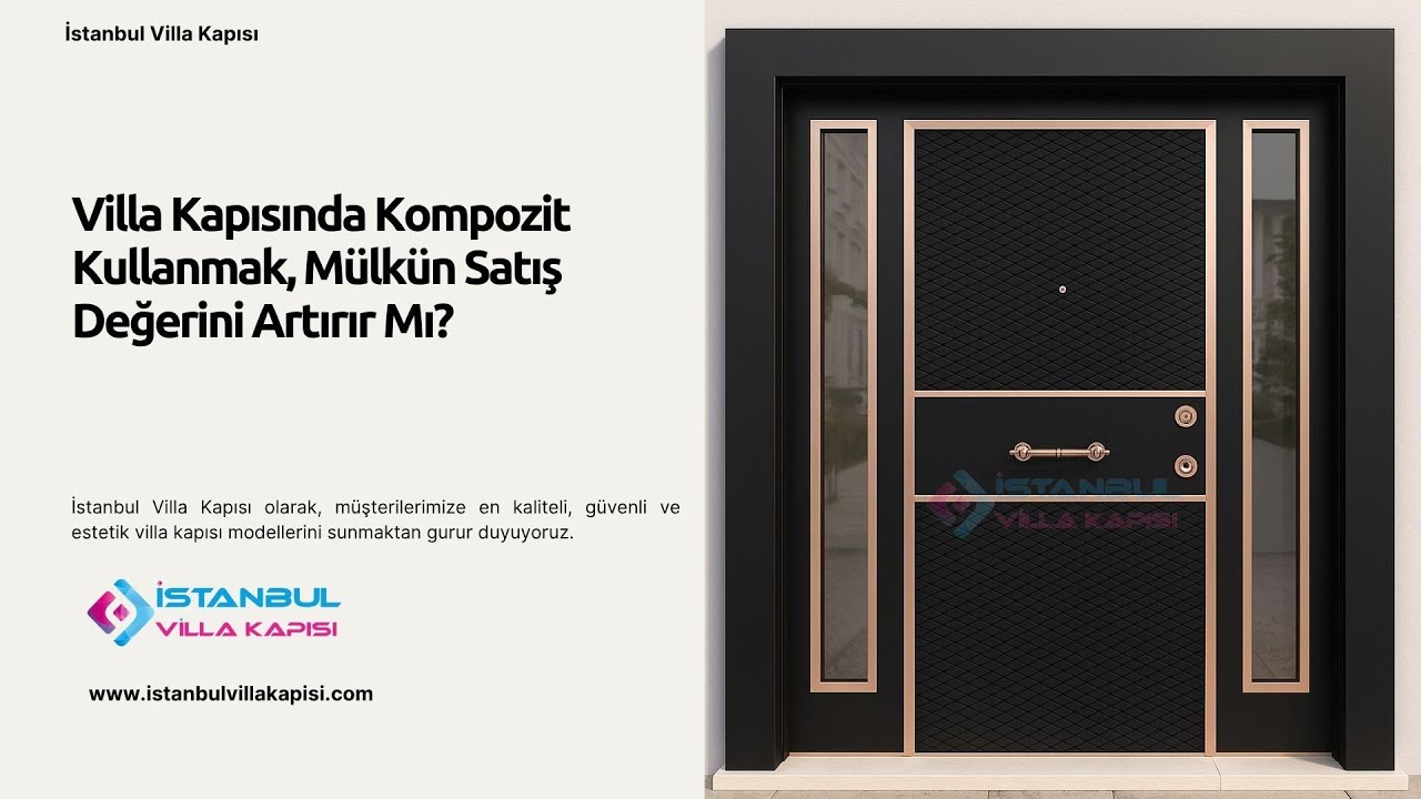 Villa Kapısında Kompozit Kullanmak, Mülkün Satış Değerini Artırır Mı? #celikkapi #villakapisi #decor