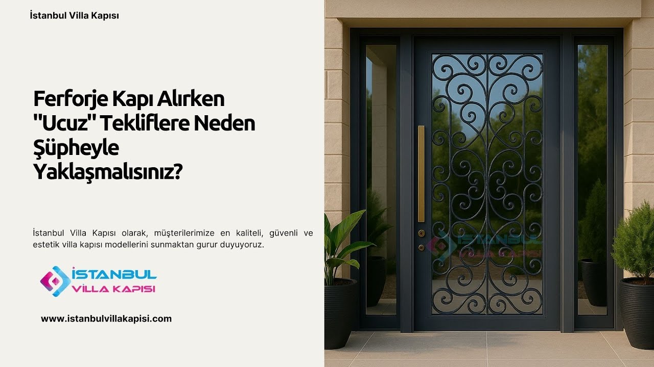 Ferforje Kapı Alırken "Ucuz" Tekliflere Neden Şüpheyle Yaklaşmalısınız? #celikkapi #villakapisi