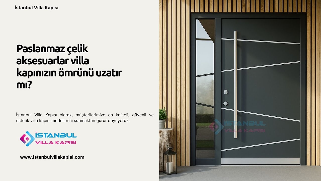 Paslanmaz Çelik Aksesuarlar Villa Kapınızın Ömrünü Uzatır mı? #celikkapi #villakapisi #decoration