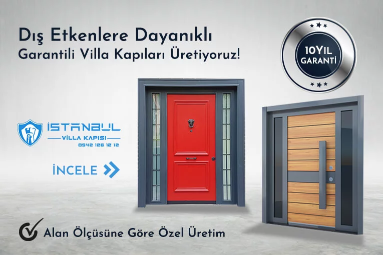 Dış Etkenlere Dayanıklık 10 Yıl Garantili Villa Kapısı Modelleri Istanbul Villa Kapısı