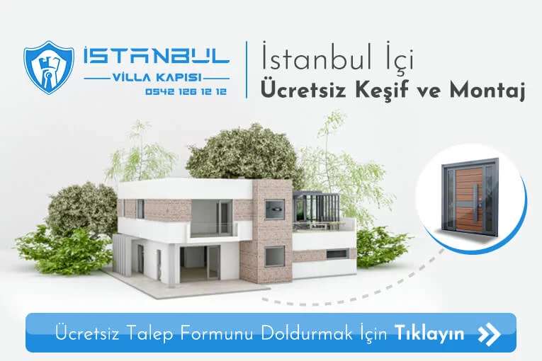 Istanbul Villa Kapısı Ölçüye Özel Üretim Indirimli Villa Giriş Kapısı Modelleri