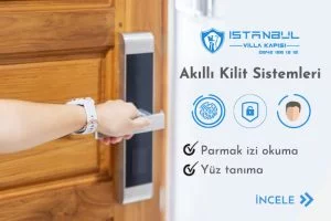 Şifreli Villa Kapısı Parmak Izi Kilit Sistemi Akıllı Villa Kapısı Modelleri