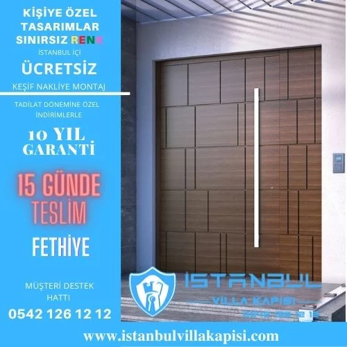 Fethiye Villa Kapısı Modelleri İstanbul Villa Kapısı Kompozit Çelik Kapı