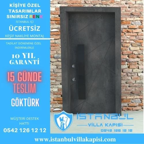 Göktürk Villa Kapısı Modelleri İstanbul Villa Kapısı Kompozit Çelik Kapı
