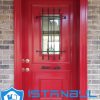 Kırmızı Villa Kapısı Dış Kapı Modelleri Çelik Kapı3
