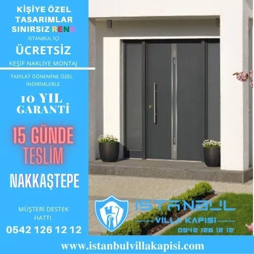 Nakkaştepe Villa Kapısı Modelleri İstanbul Villa Kapısı Kompozit Çelik Kapı