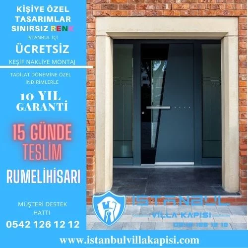 Rumelihisarı Villa Kapısı Modelleri İstanbul Villa Kapısı Kompozit Çelik Kapı
