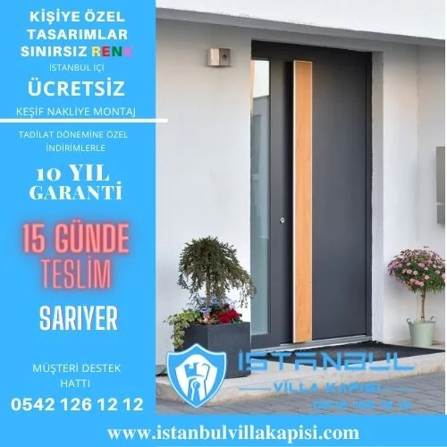 Sarıyer Villa Kapısı Modelleri İstanbul Villa Kapısı Kompozit Çelik Kapı