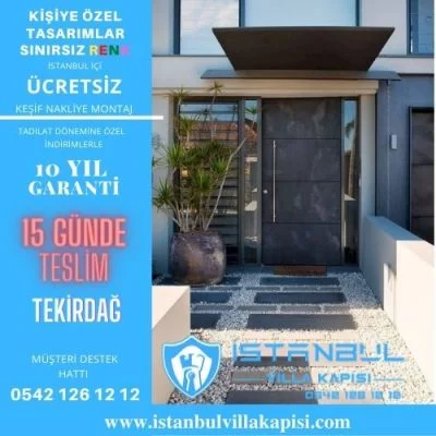 Tekirdağ Villa Kapısı Modelleri İstanbul Villa Kapısı Kompozit Çelik Kapı