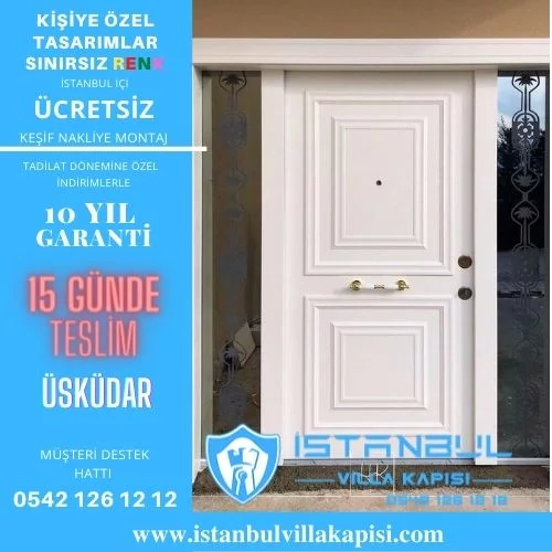 Üsküdar Villa Kapısı Modelleri İstanbul Villa Kapısı Kompozit Çelik Kapı