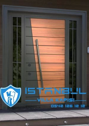 istanbul villa kapısı yeni sezon kompak villa kapıları kompozit villa giriş kapısı camlı dış kapı modelleri