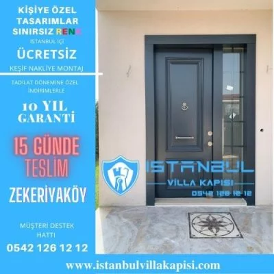 Zekeriyaköy Villa Kapısı Modelleri İstanbul Villa Kapısı Kompozit Çelik Kapı