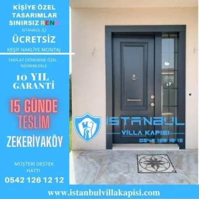 Zekeriyaköy Villa Kapısı Modelleri İstanbul 1 Zekeriyaköy Villa Kapısı Modelleri İstanbul Villa Kapısı Kompozit Çelik Kapı