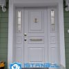 Istanbul Villa Kapısı Beyaz Ferforjeli Özel Üretim Villa Kapısı Steel Doors Haüsturen Çelik Kapı Villa Giriş Kapısı Camlı Kapı Modelleri Kompozit Villa Kapısı