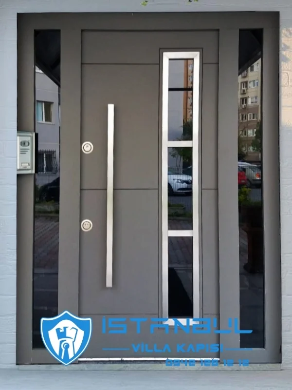 istanbul villa kapısı cam bölmeli özel üretim villa kapısı steel doors haüsturen çelik kapı villa giriş kapısı camlı kapı modelleri kompozit villa kapısı