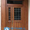 Istanbul Villa Kapısı Camlı Açık Ceviz Özel Üretim Villa Kapısı Steel Doors Haüsturen Çelik Kapı Villa Giriş Kapısı Camlı Kapı Modelleri Kompozit Villa Kapısı