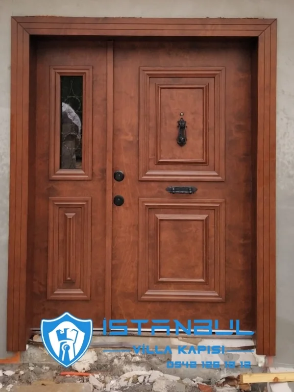 istanbul villa kapısı ceviz özel üretim villa kapısı steel doors haüsturen çelik kapı villa giriş kapısı camlı kapı modelleri kompozit villa kapısı