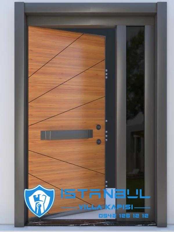 istanbul villa kapısı güneş özel üretim villa kapısı steel doors haüsturen çelik kapı villa giriş kapısı camlı kapı modelleri kompozit villa kapısı