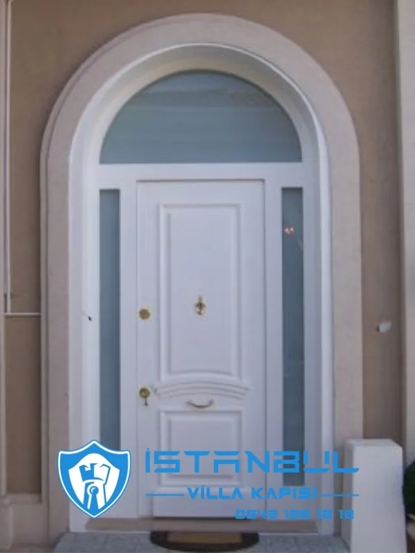 istanbul villa kapısı kemerli yuvarlak kubbeli özel üretim villa kapısı steel doors haüsturen çelik kapı villa giriş kapısı camlı kapı modelleri kompozit villa kapısı