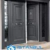 Istanbul Villa Kapısı Klasik Antrasit Özel Üretim Villa Kapısı Steel Doors Haüsturen Çelik Kapı Villa Giriş Kapısı Camlı Kapı Modelleri Kompozit Villa Kapısı