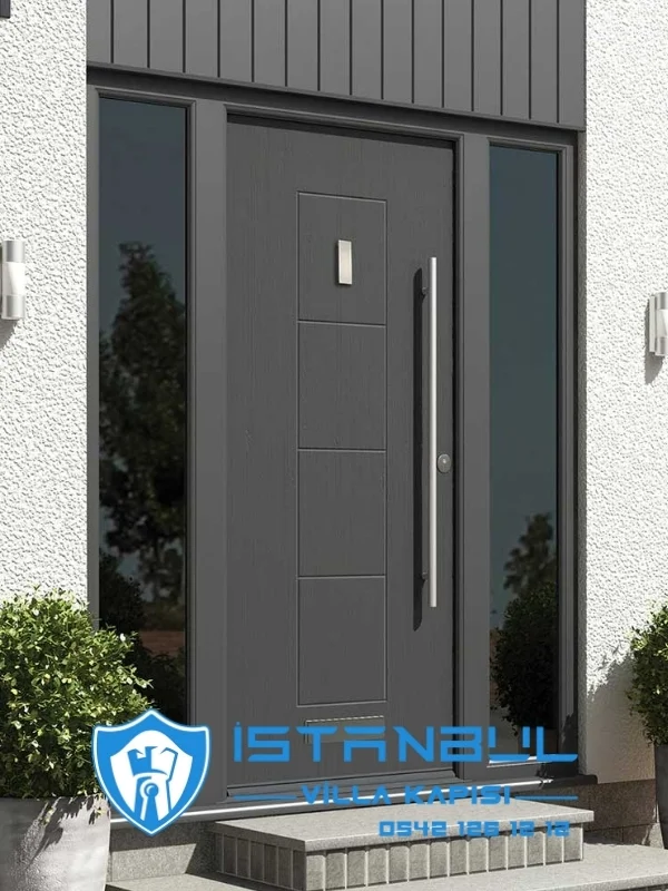 istanbul villa kapısı sade lüks modern özel üretim villa kapısı steel doors haüsturen çelik kapı villa giriş kapısı camlı kapı modelleri kompozit villa kapısı