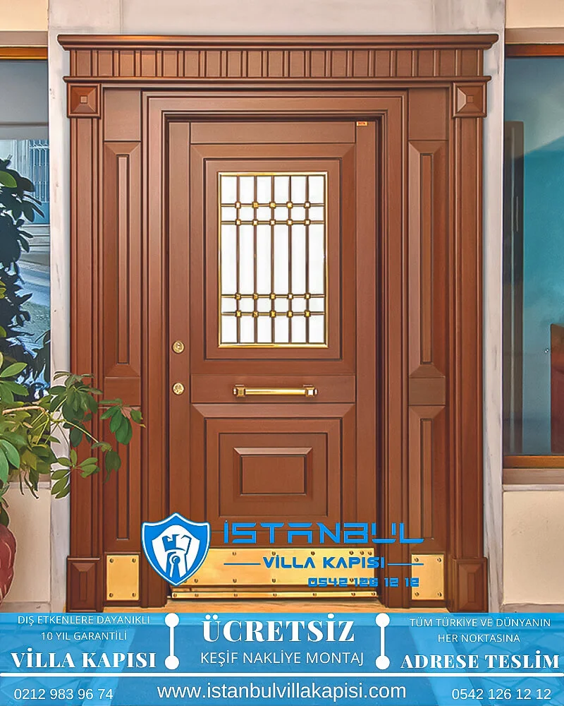 Açık Ceviz Istanbul Villa Kapısı Villa Kapısı Modelleri Istanbul Villa Giriş Kapısı Villa Kapısı Fiyatları-17
