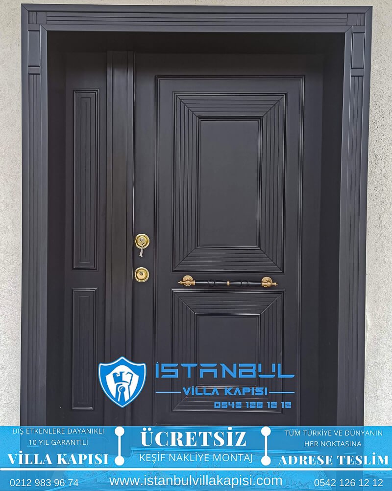 antrasit modern istanbul villa kapısı villa kapısı modelleri istanbul villa giriş kapısı villa kapısı fiyatları-18