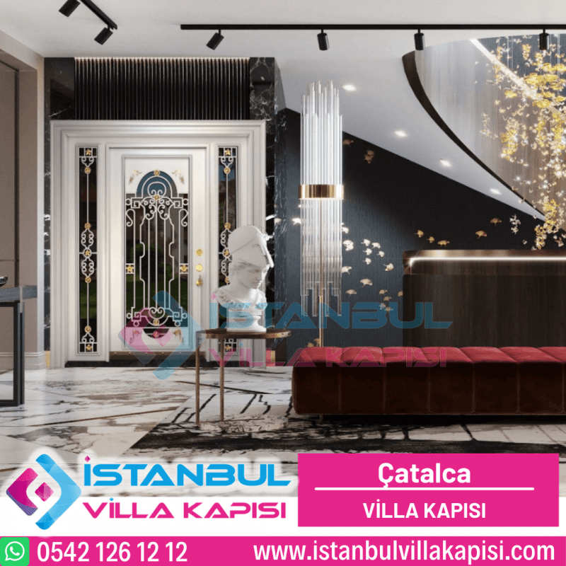 Çatalca Villa Kapısı Modelleri Fiyatları Haustüren Entrance Doors Steel Doors İstanbul Villa Kapısı (1)