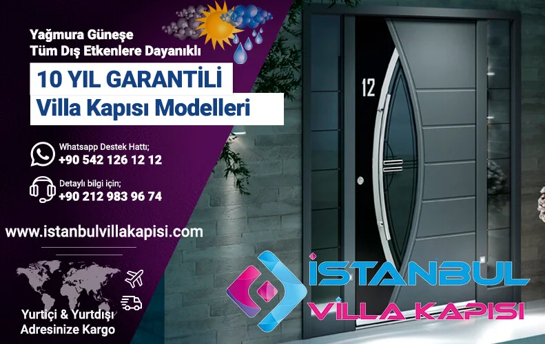 Garantili Villa Kapısı Modelleri Kompozit Villa Kapıları Dış Kapı Modelleri Kompakt İstanbul Villa Kapısı