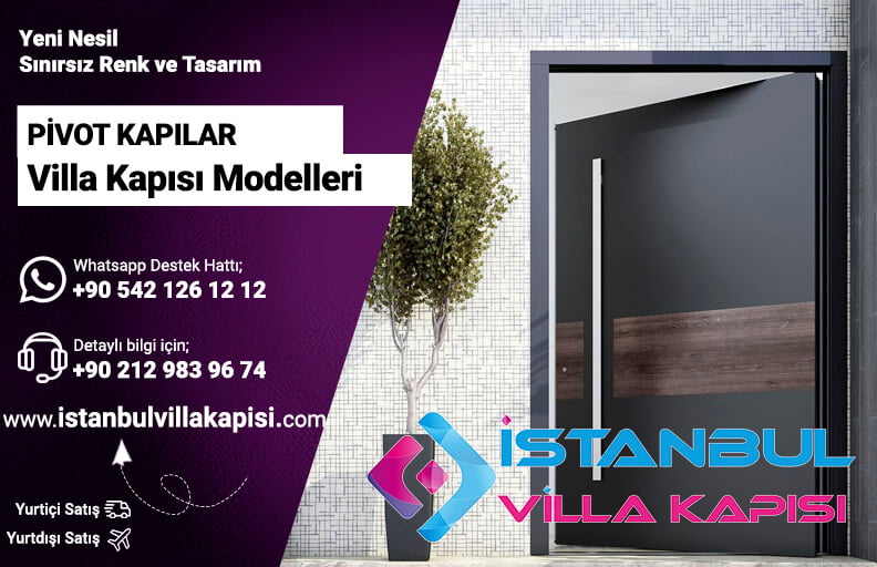 Pivot Villa Kapısı İstanbul Villa Kapısı Modelleri Pivot Kapı Dış Kapı Pivot Door Çelik Villa Dış Kapı Modelleri