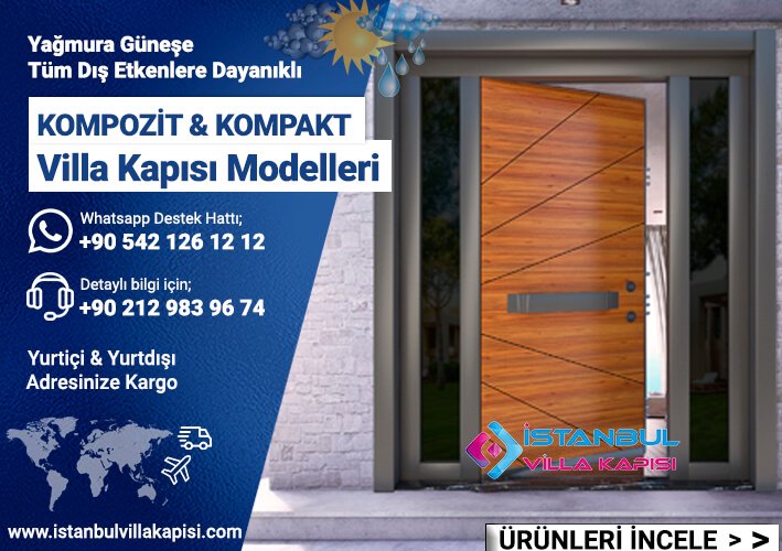 Istanbul Villa Kapısı Kompozit Villa Kapıları Dış Etkenlere Dayanıklı Kompozit Villa Kapısı Kopya
