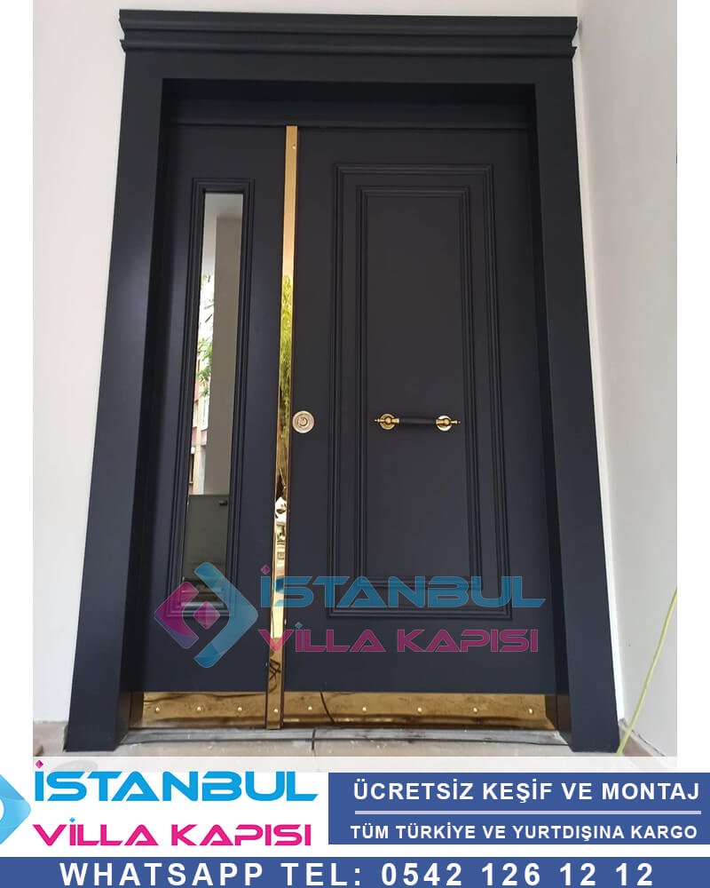 Ahşap Kaplama villa Kapısı İndirimli Villa Kapıları