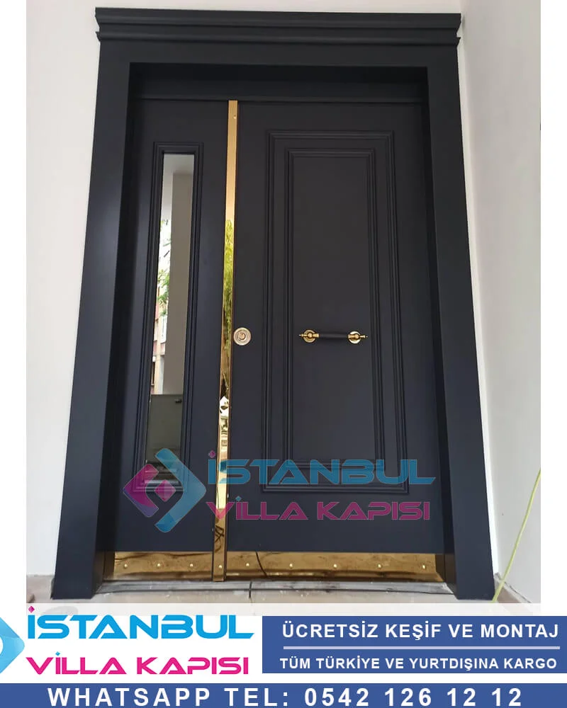 Ahşap Kaplama Villa Kapısı İndirimli Villa Kapıları