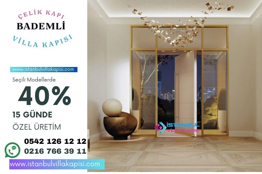 Bademli Çelik Villa Kapısı Fiyatları Modelleri 1 Bademli-Villa-Kapisi-Modelleri-Fiyatlari-Dis-Iklim-Kapi Kopyası (2)