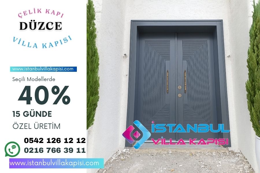 ```Html
≪H1≫Düzce Villa Kapısı Siparişi Emir Çelik Kapı Güvencesi≪/H1≫

≪P≫Düzce'De Villa Kapısı Seçimi, Evinizin Güvenliği Ve Estetiği Açısından Büyük Önem Taşır. Düzce'Deki Villa Kapı Modelleri, Geniş Bir Yelpazede Sunulmaktadır Ve Her Biri Farklı Ihtiyaçlara Hitap Etmektedir. Özellikle Kompozit Villa Kapısı Seçenekleri, Dayanıklılık Ve Şıklığı Bir Arada Sunar. Dış Iklim Koşullarına Dayanıklı Çelik Kapılar, Düzce'Deki Ev Sahiplerinin Tercihlerinde Ön Plana Çıkar. Bu Kapılar, Yüksek Güvenlik Standartlarını Karşılarken, Estetik Açıdan Da Evinize Değer Katar.≪/P≫

≪P≫Emir Çelik Kapı, Türkiye'Nin En Iyi Villa Kapısı Üretici Firması Olarak, Düzce'Deki Villa Kapısı Siparişlerinde Üstün Hizmet Sunmaktadır. Üretici Firma Olmanın Getirdiği Avantajla, En Kaliteli Villa Kapılarını En Uygun Fiyatlarla Bölge Halkına Ulaştırmaktadır. Villa Kapısı Modelleri Arasında Seçim Yaparken, Düzce'Deki Iklim Koşullarını Göz Önünde Bulundurmak Önemlidir. Özellikle Kompozit Villa Kapıları, Dayanıklı Yapıları Sayesinde Uzun Ömürlü Kullanım Sunar. Dış Iklim Çelik Kapıları Ise, Düzce'Nin Değişken Hava Şartlarına Karşı Mükemmel Bir Koruma Sağlar. Bu Modeller, Hem Güvenlik Hem De Estetik Açısından Üstün Özellikler Taşır. Düzce'De Villa Kapısı Arayışında Olanlar Için, Farklı Materyallerden Yapılmış Ve Çeşitli Tasarımlara Sahip Birçok Seçenek Bulunmaktadır.≪/P≫

≪P≫Düzce'Deki Villa Kapısı Fiyatları, Seçilen Modelin Malzemesine, Tasarımına Ve Ek Özelliklerine Bağlı Olarak Değişiklik Göstermektedir. Emir Çelik Kapı, Kaliteli Üretim Ve Müşteri Memnuniyeti Odaklı Hizmet Anlayışı Ile Kompozit Villa Kapıları Ve Dış Iklim Çelik Kapıları Gibi Birçok Seçenek Sunar. Dayanıklılık Ve Düşük Bakım Gereksinimleri Nedeniyle Genellikle Tercih Edilen Kompozit Villa Kapıları, Fiyat Açısından Da Uygun Seçenekler Sunar. Yüksek Güvenlik Sağlayan Ve Estetik Görünümleri Ile Öne Çıkan Dış Iklim Çelik Kapıları, Yatırım Değeri Taşır. Düzce'De Villa Kapısı Satın Alırken, Emir Çelik Kapı'Nın Sunduğu Avantajları Değerlendirerek, Bütçenize Ve Ihtiyaçlarınıza En Uygun Seçeneği Bulabilirsiniz. En Kaliteli Ve Uygun Fiyatlı Villa Kapısı Için Emir Çelik Kapı'Nın Üstün Hizmetinin Farkını Yaşayın.≪/P≫
```