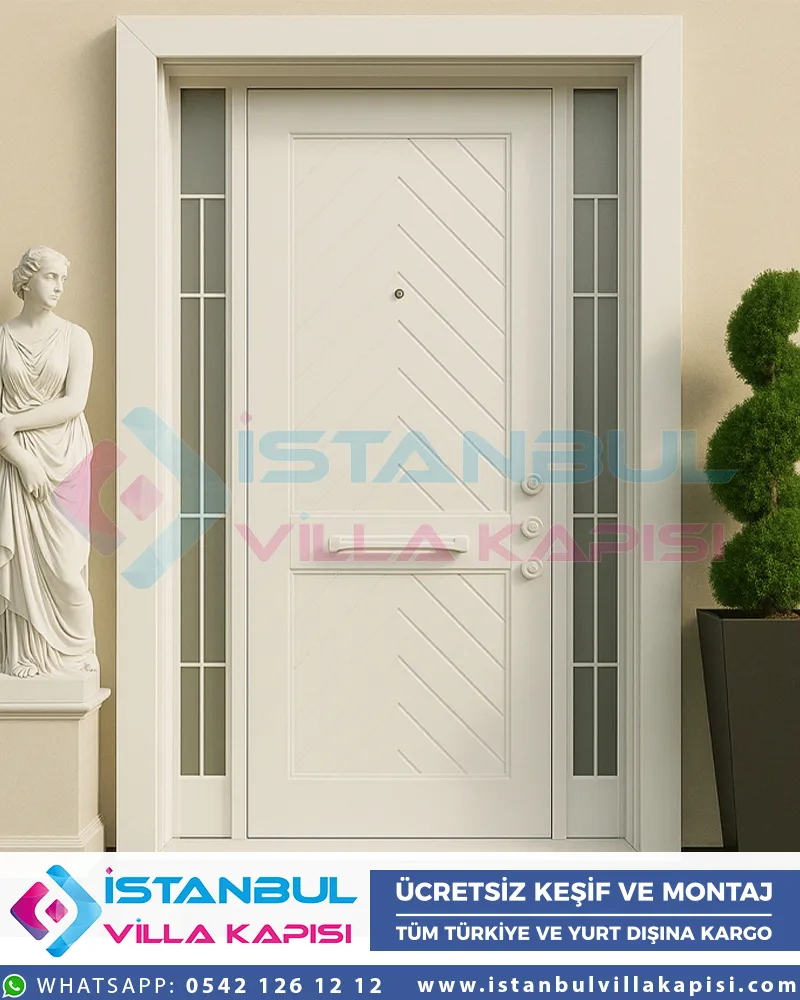 New-Maze-beyaz-Villa-kapisi-celik-dis-kapi