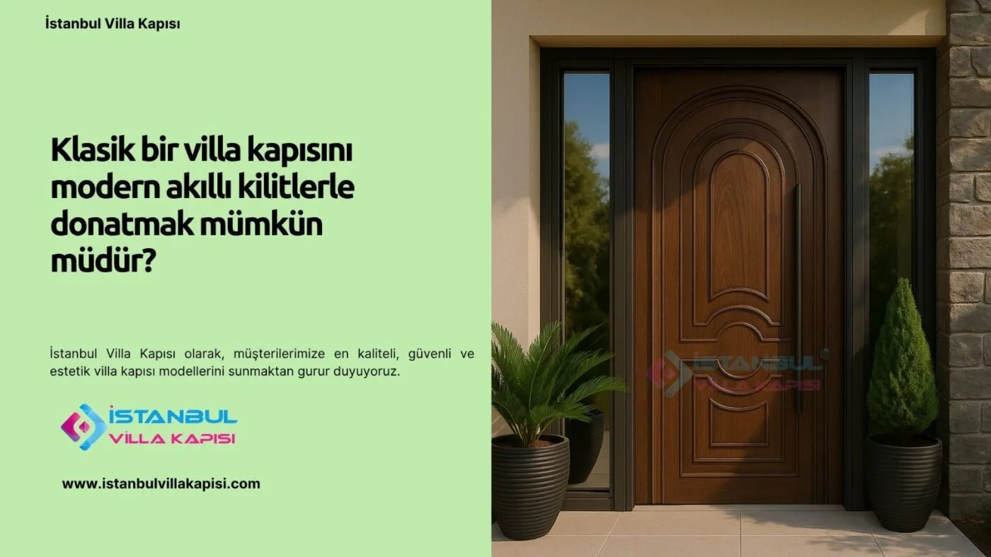 Klasik Villa Kapısına Akıllı Kilit Takılır Mı? | İstanbul Villa Kapısı