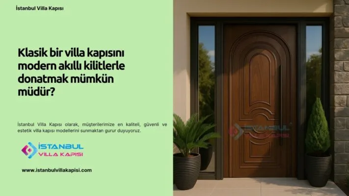 Klasik Villa Kapısına Akıllı Kilit Takılır Mı? | İstanbul Villa Kapısı
