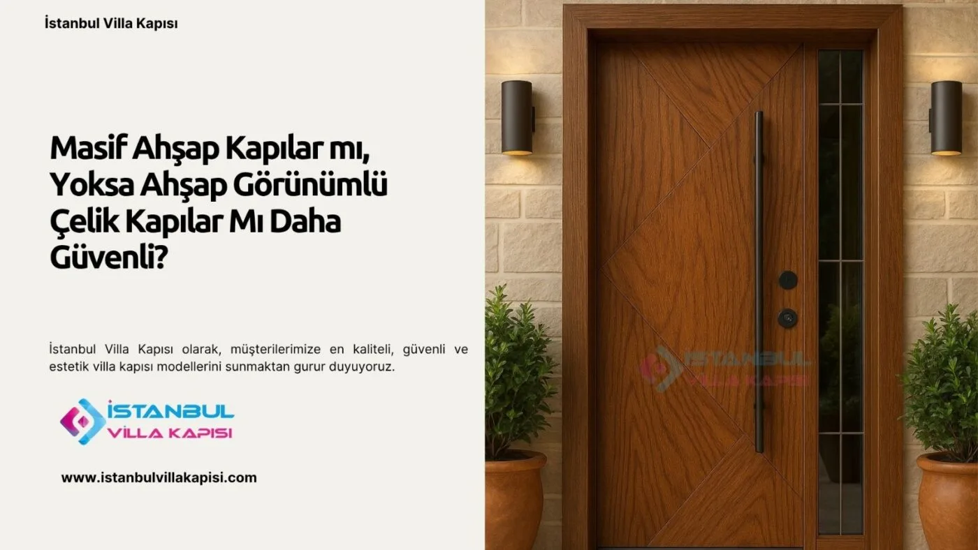 Masif Ahşap Kapılar Mı, Yoksa Ahşap Görünümlü Çelik Kapılar Mı Daha Güvenli?