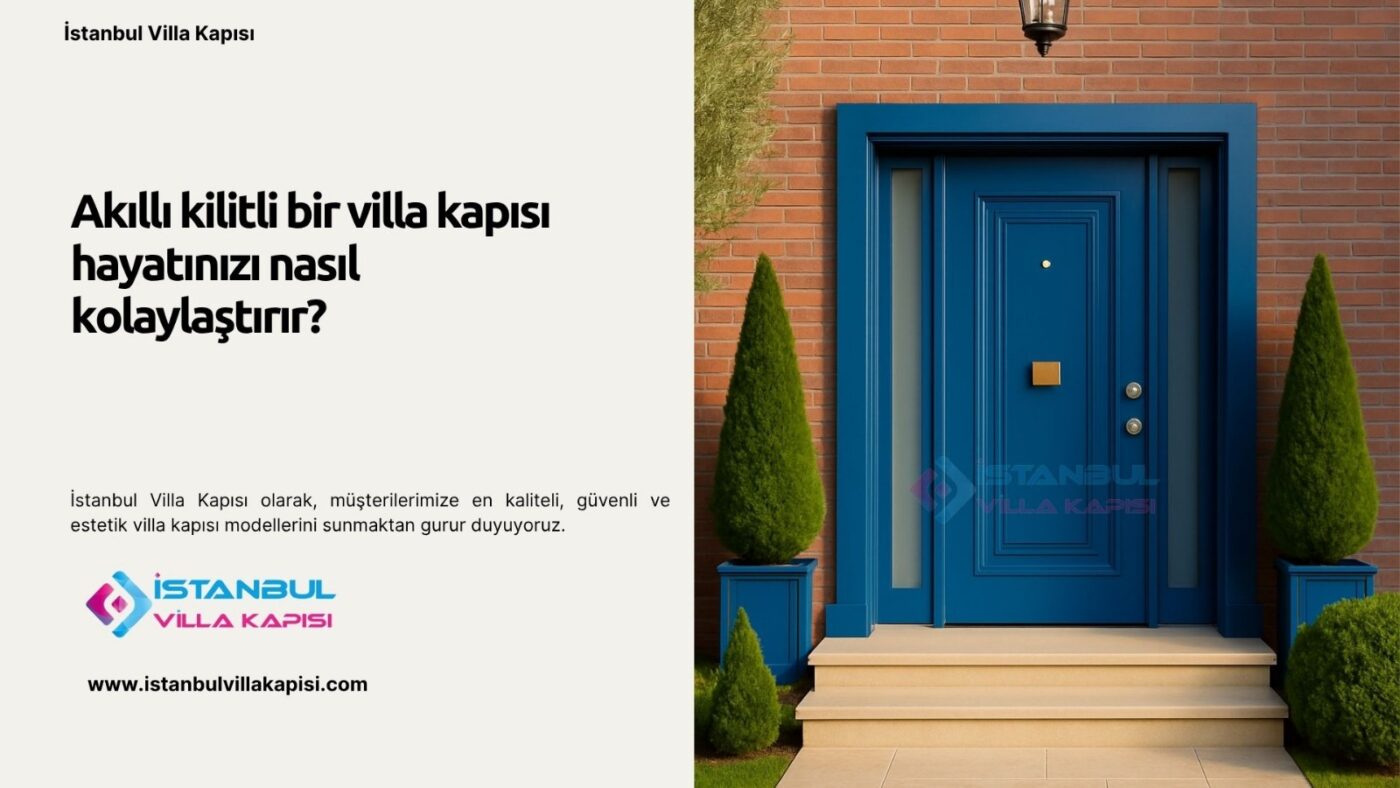 Akıllı Kilitli Bir Villa Kapısı Hayatınızı Nasıl Kolaylaştırır?