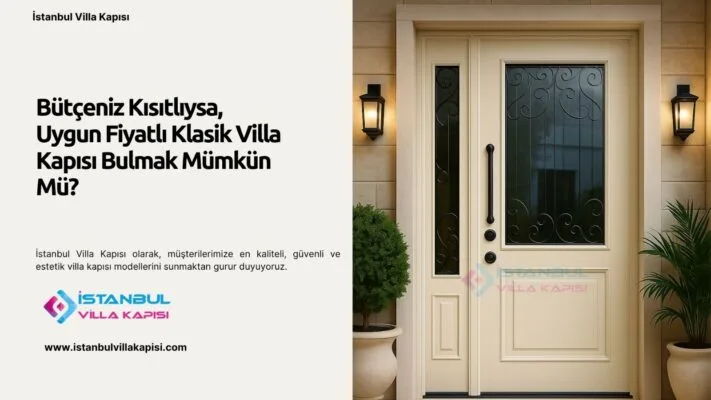 Bütçeniz Kısıtlıysa, Uygun Fiyatlı Klasik Villa Kapısı Bulmak Mümkün Mü?