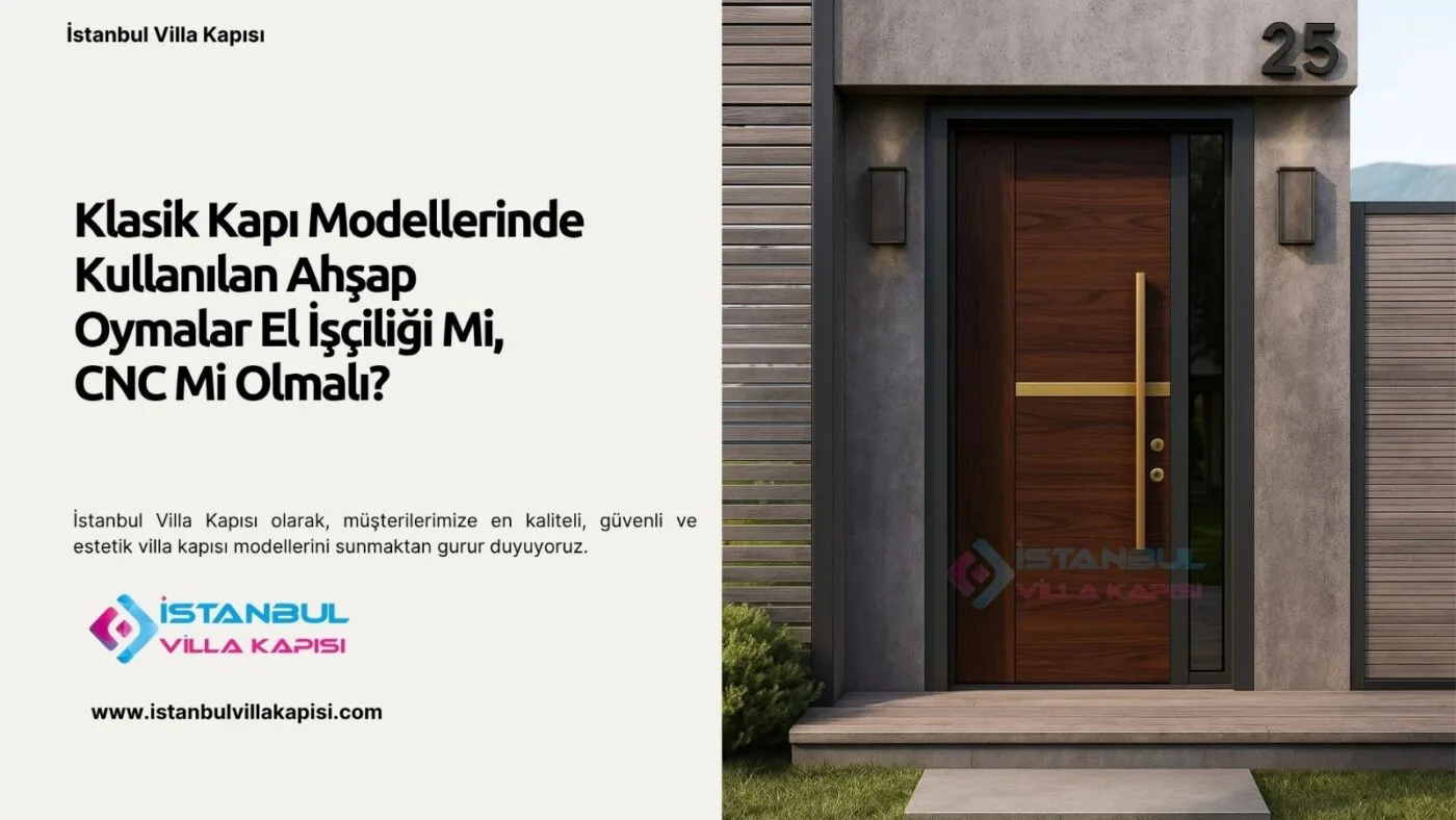 Klasik Villa Kapısında Ahşap Oyma: El İşçiliği Mi, Cnc Mi? | İstanbul Villa Kapısı