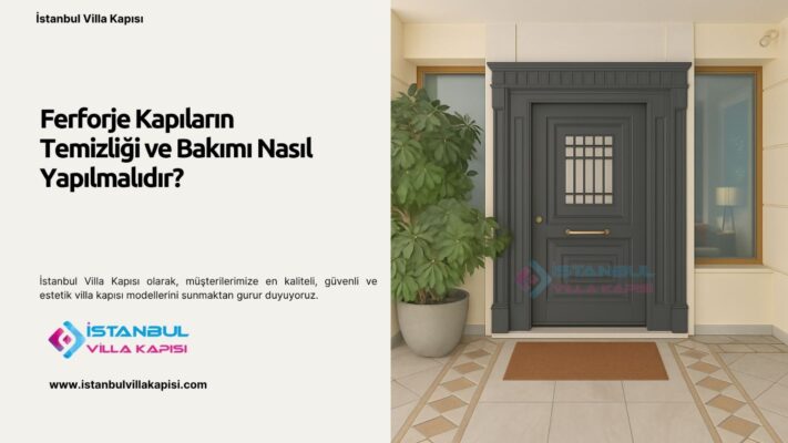 Ferforje Kapıların Temizliği Ve Bakımı Nasıl Yapılmalıdır?