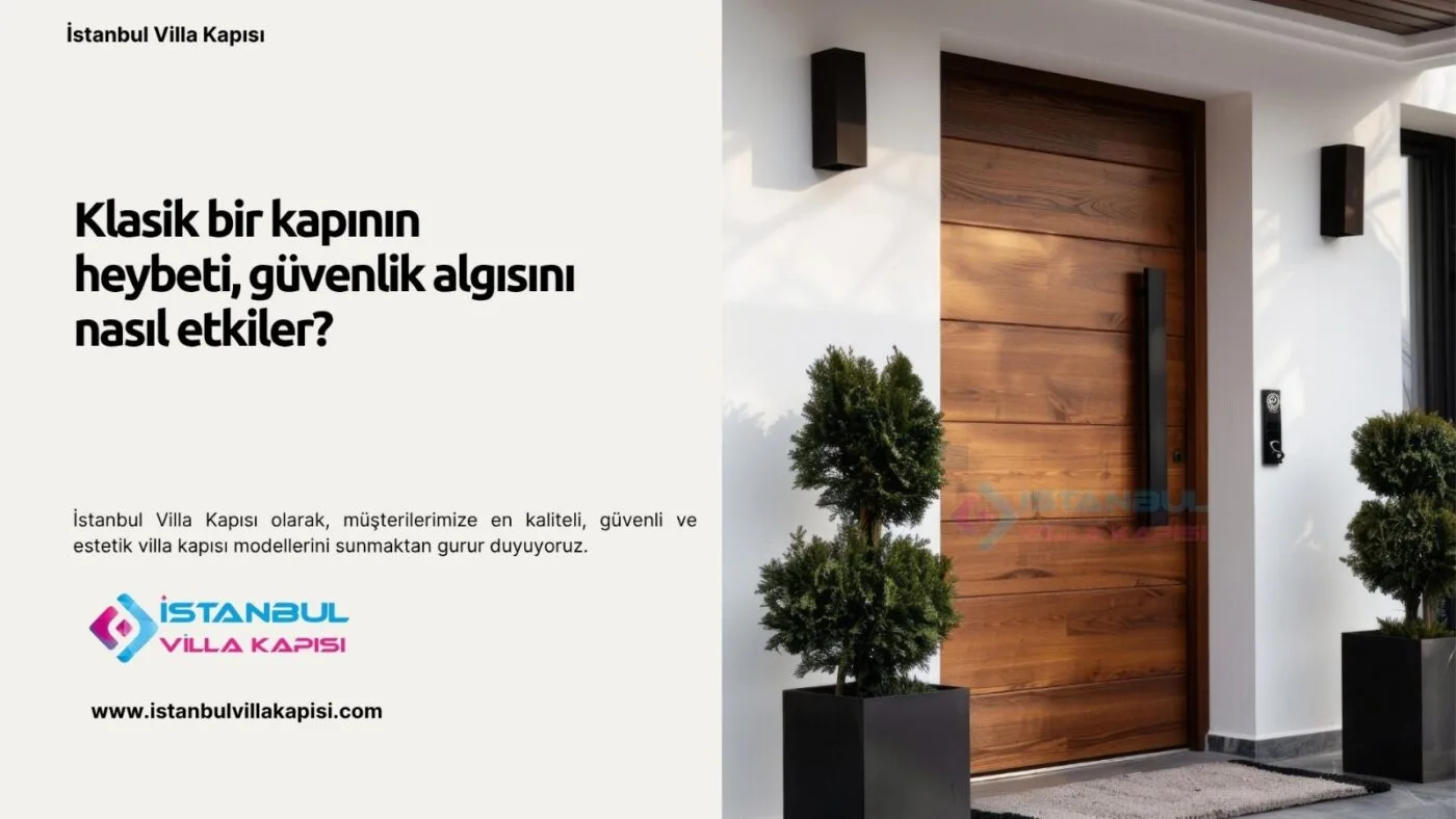 Klasik Bir Kapının Heybeti, Güvenlik Algısını Nasıl Etkiler? Klasik Bir Kapının Heybeti, Güvenlik Algısını Nasıl Etkiler?