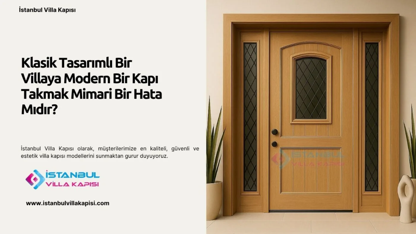 Klasik Tasarımlı Bir Villaya Modern Bir Kapı Takmak Mimari Bir Hata Mıdır?