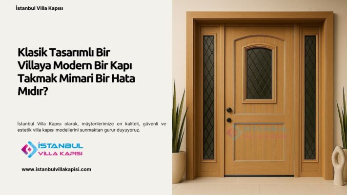 Klasik Tasarımlı Bir Villaya Modern Bir Kapı Takmak Mimari Bir Hata Mıdır?
