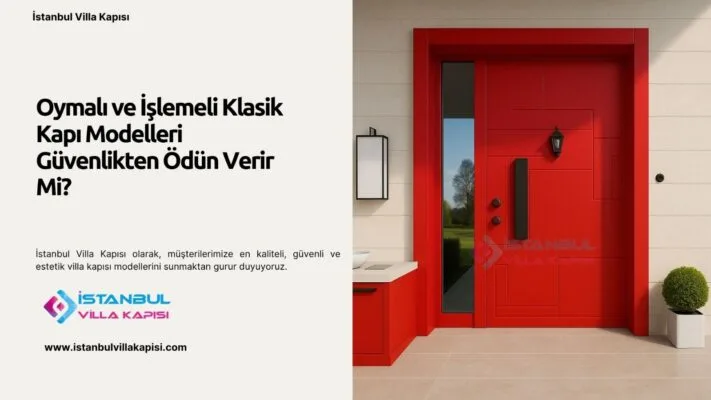 Oymalı Ve İşlemeli Klasik Kapı Modelleri Güvenlikten Ödün Verir Mi?